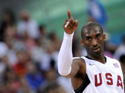 Kobe Bryant, con la camiseta del equipo olímpico de Estados Unidos, en agosto de 2008.