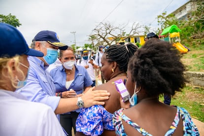 Iván Duque visita la isla de Providencia, Colombia tras Huracán Iota