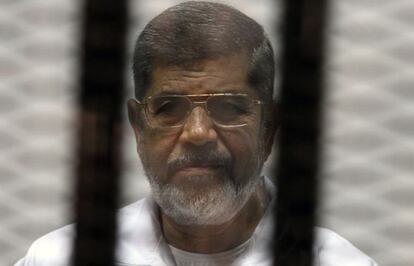 Muhammad Mursi, durant el judici. 