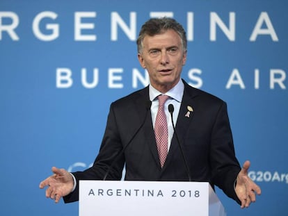 Mauricio Macri en el G-20, al que estaba invitado Bolsonaro pero no asistió.