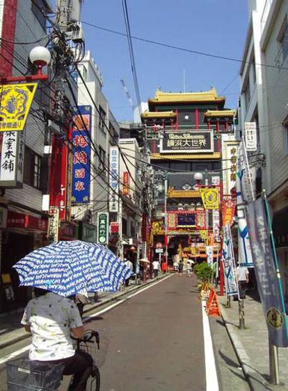 El barrio chino de Yokohama (Japón).