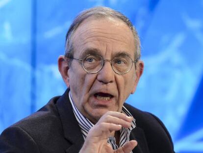 El ministro de Econom&iacute;a y Finanzas italiano, Pier Carlo Padoan.