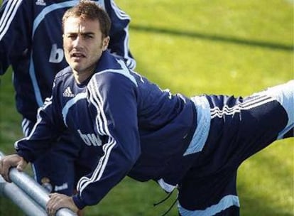 Cannavaro en un entrenamiento