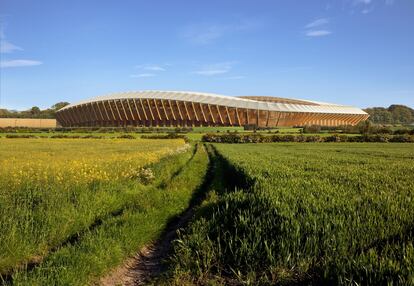 La nueva estructura será parte de un parque de tecnología verde de 40 hectáreas financiado por la compañía inglesa Ecotricity