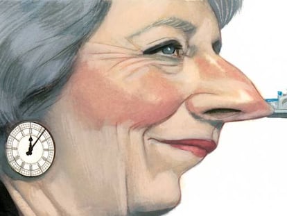 Theresa May en la tienda de ultramarinos