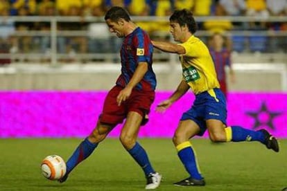 El lateral brasileño del F.C.Barcelona, Juliano Belletti