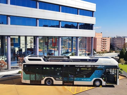 Autobús de hidrógeno desarrollado por Toyota.