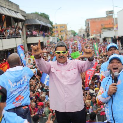 Nicolás Maduro, durante un acto electoral.