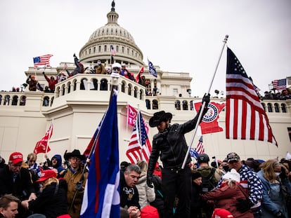 Asalto al Capitolio de los partidarios de Trump tras las elecciones de Estados Unidos, el 6 de enero pasado.