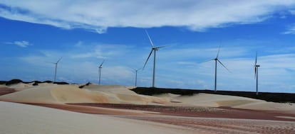 Un campo eólico de Iberdrola.