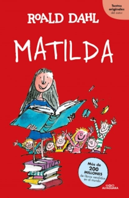 Portada de 'Matilda', de Roald Dahl