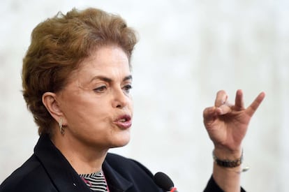 Dilma Rousseff, em coletiva de imprensa nesta sexta.