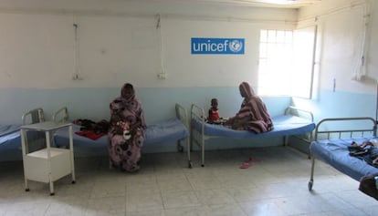 Una de las dos salas del CRENI del hospital de Nuakchot, la capital mauritana, donde los niños son tratados de malnutrición