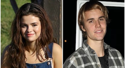 Selena Gomez y Justin Bieber.