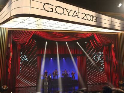 El escenario de los Goya, durante la gala. 
