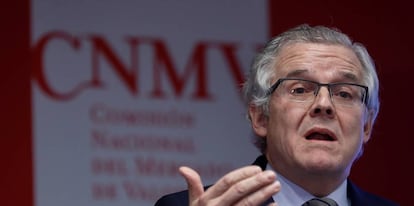 El presidente de la Comisión Nacional del Mercado de Valores, Sebastián Albella.