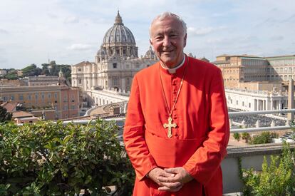 El cardenal Vincent Nichols en Roma, en 2019.