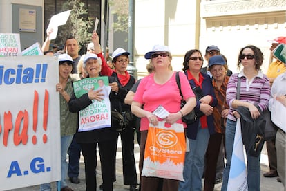 Manifestación de profesores.