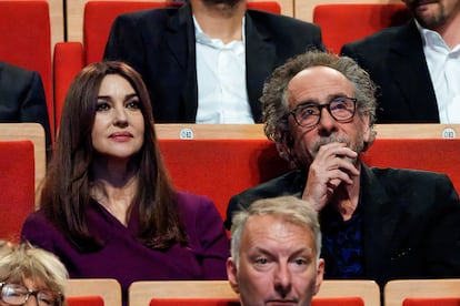 Tim Burton y Monica Bellucci