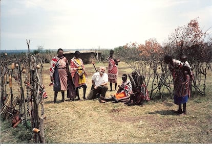 José Esquinas, en un proyecto cerca del lago Victoria (Kenia), en 1989, en una imagen cedida.