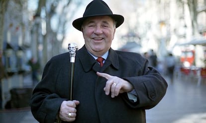 Carlo Bergonzi, fotografiado en las ramblas de Barcelona en 2005.