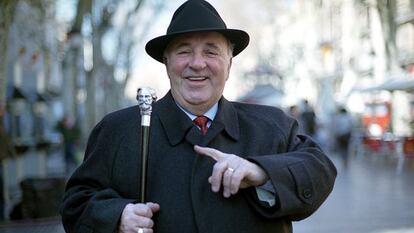 Carlo Bergonzi, fotografiado en las ramblas de Barcelona en 2005.