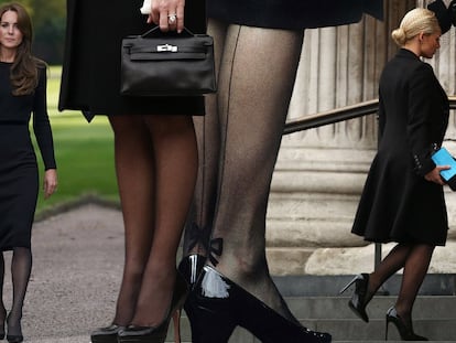 Llevar medias negras: por qué los pantis oscuros de Meghan Markle y Kate Middleton recogen una tradición de siglos
