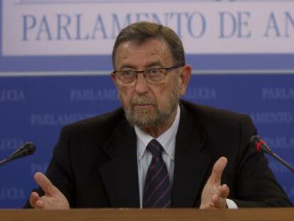 Manuel Gracia, presidente del Parlamento andaluz.
