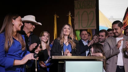 Paloma Valencia, en Bogotá, el 15 de diciembre.