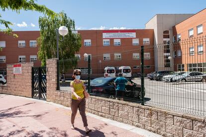 La residencia de mayores Amavir Torrejón, en Torrejón de Ardoz, Madrid, este sábado.