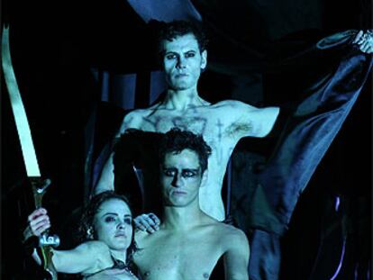 Imagen del ensayo de 'Infierno', dirigida por Tomaz Pandur.