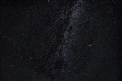 Imagen de la lluvia de Perseidas