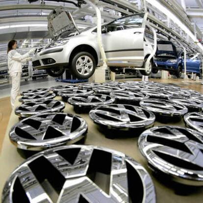 Una planta de ensamblaje de Volkswagen en Wolfsburgo, Alemania