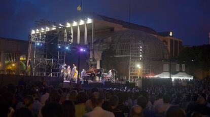 Uno de los conciertos del festival del Palau celebrados al aire libre.