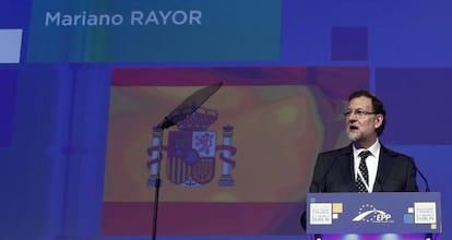 Prime Minister Mariano Rajoy speaking in Dublin on Friday.