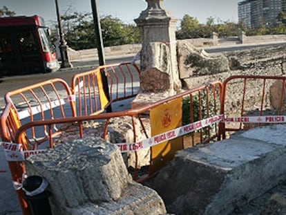 Destrozo en el Puente del Real