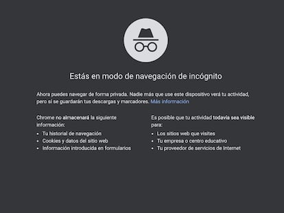 Modo oculto en Chrome