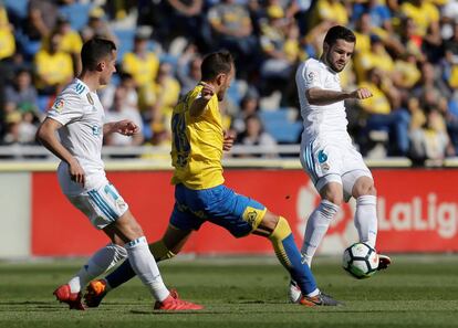 Nacho, el pasado sábado durante el encuentro contra Las Palmas.