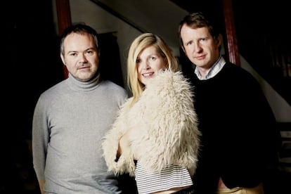 De izquierda a derecha: Pete Wiggs, Sarah Cracknell y Bob Stanley