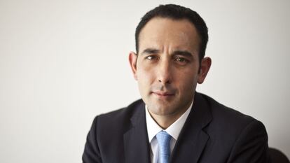 El senador panista Roberto Gil, durante la entrevista este miércoles.