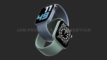 Concepto de Apple Watch Series 7.