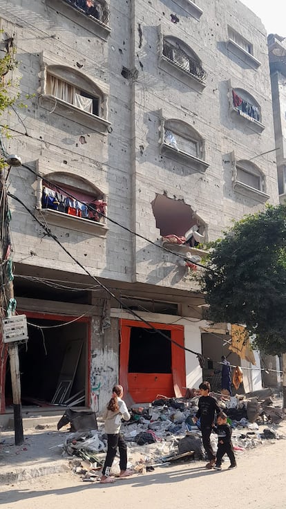 Edificio de la familia de Husam, en Ciudad de Gaza.