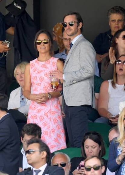 Pippa Middleton y James Matthews, en Wimbledon.