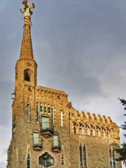 El edificio de la Torre de Bellesguard, de Gaudí.