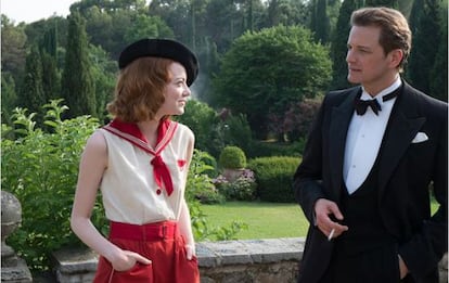 Emma Stone y Colin Firth en 'Magia a la luz de la luna'.