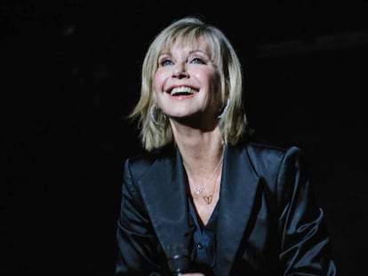 Olivia Newton-John, en un festival en California en febrero de 2018.