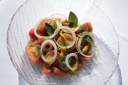 Ensalada en Villa Verbena, en la Casa de Campo.