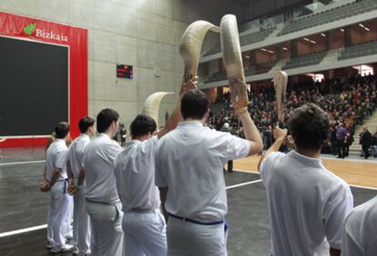 Inauguración del frontón de Miribilla.