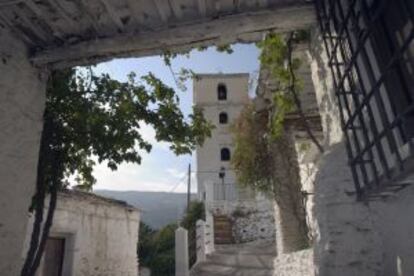 Iglesia de Bubión, en la Alpujarra granadina.