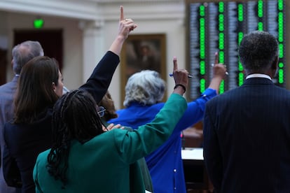 Los legisladores del estado de Texas votan este miércoles.